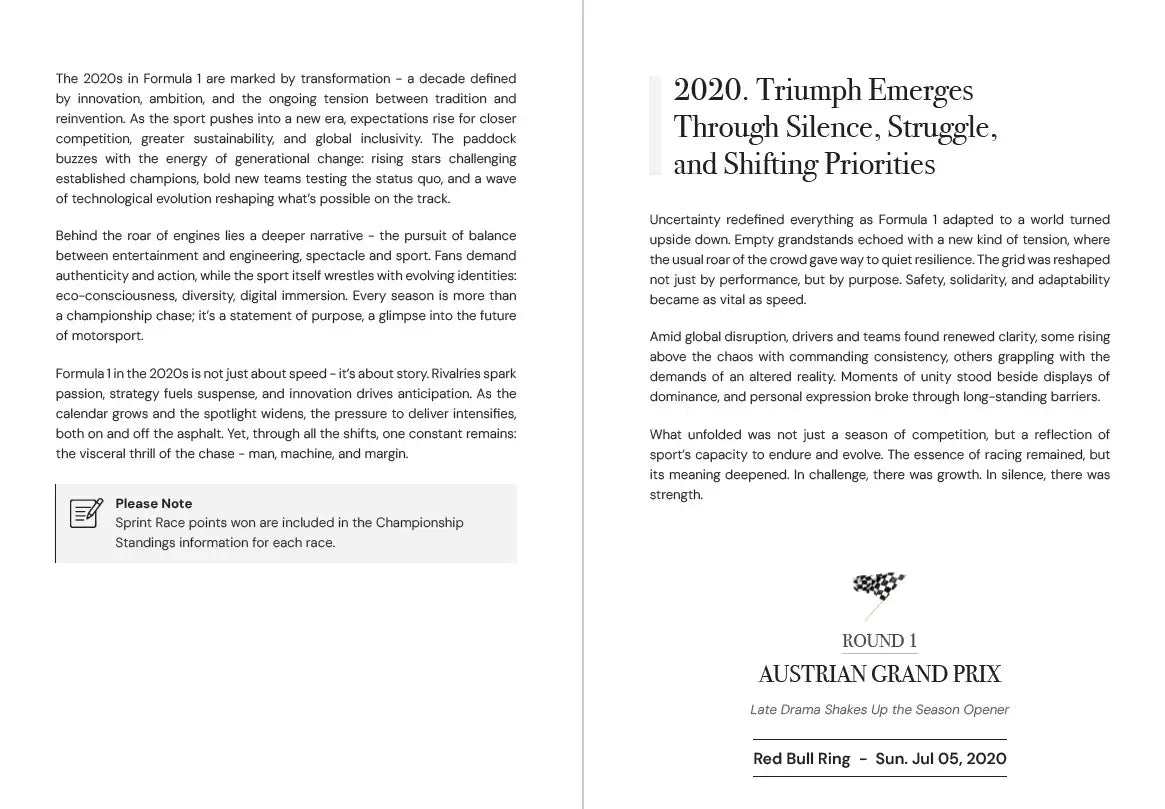 75 YEARS OF THE PODIUM. THE 2020s