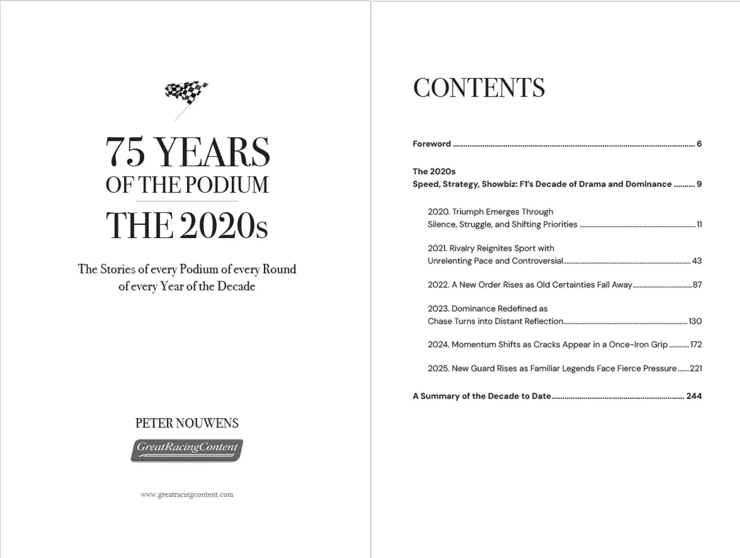 75 YEARS OF THE PODIUM. THE 2020s