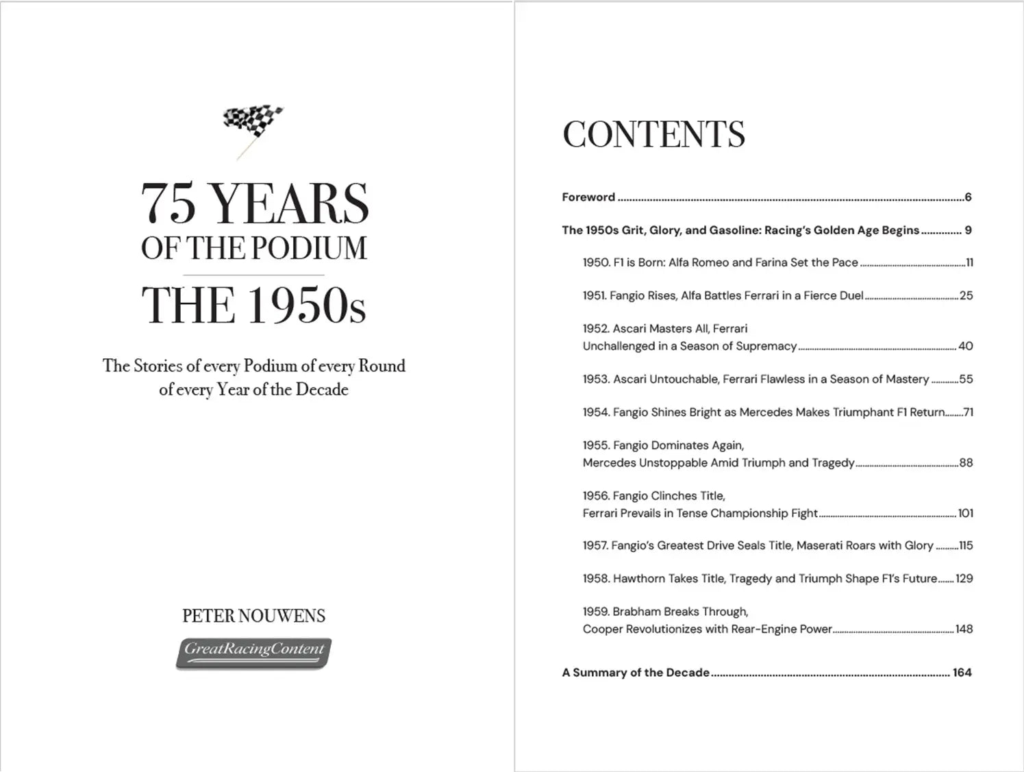 75 YEARS OF THE PODIUM. The 1950s