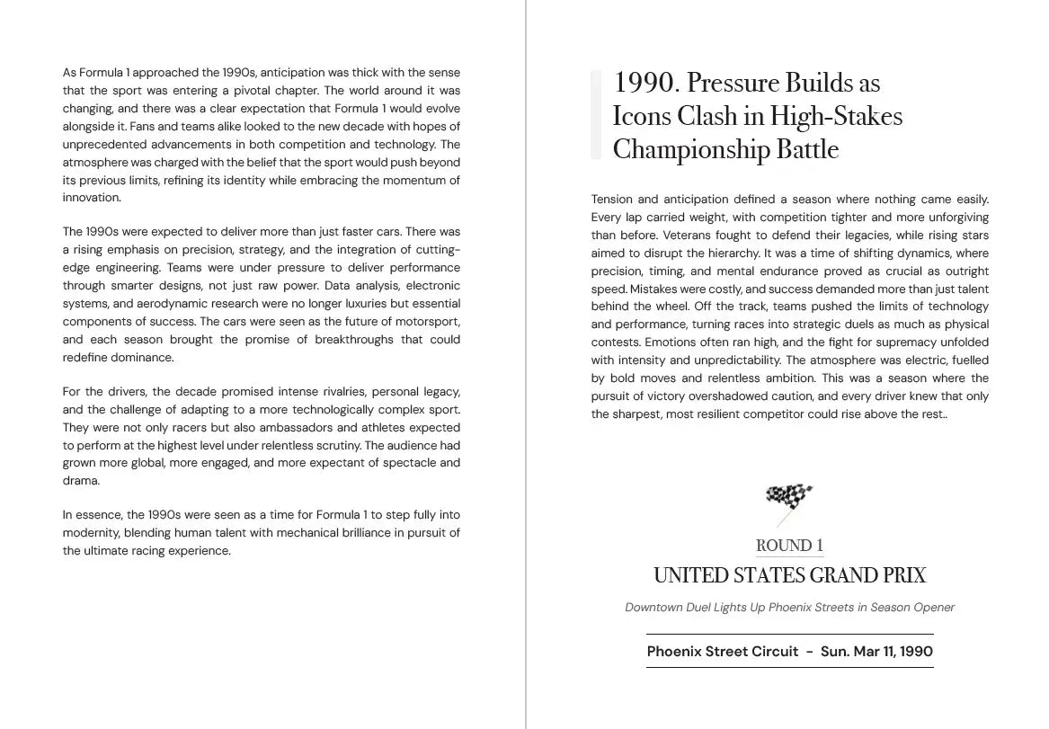 75 YEARS OF THE PODIUM. The 1990s